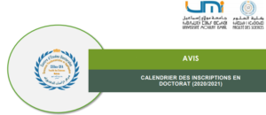 Lire la suite à propos de l’article Avis aux étudiants – Calendrier Des Inscriptions En Doctorat (2020/2021)