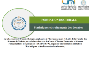 Lire la suite à propos de l’article FORMATION DOCTORALE-Statistiques et traitements des données