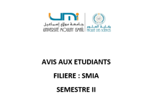 Lire la suite à propos de l’article Avis aux étudiants SMIA S2