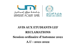 Lire la suite à propos de l’article AVIS AUX ETUDIANTS LEF-RECLAMATIONS