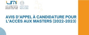 Lire la suite à propos de l’article AVIS D’APPEL À CANDIDATURE POUR L’ACCÈS AUX MASTERS ET LICENCE PROFESSIONNELLE (2022-2023)