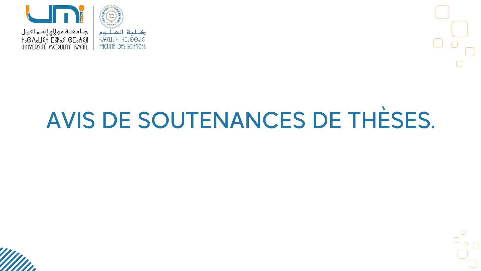 Lire la suite à propos de l’article Avis de soutenances de thèses